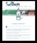 surfdrops website design example